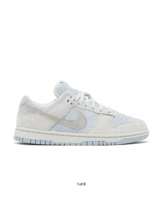 Nike Women’s Low Top Sneakers in Light Blue and Off-White