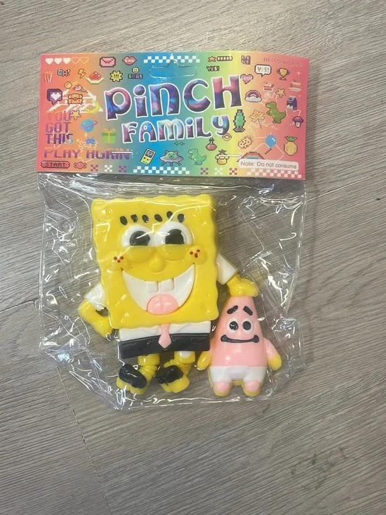 Yellow Sponge & Pink Star Squishy Set - Pinch Family