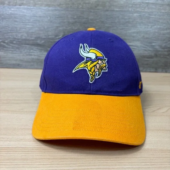 Minnesota Vikings‎ Hat Cap Strap Back Youth Boys Purple NFL Football '47