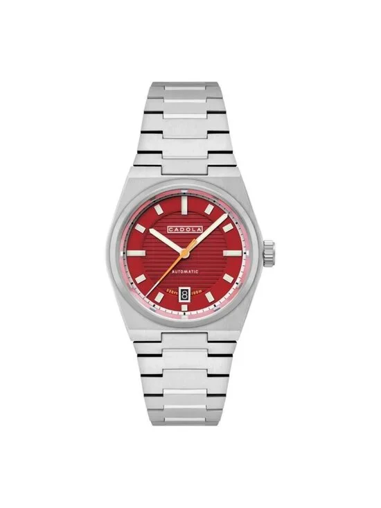 NWT Cadola Lydden Automatic Red Dial Men's Watch