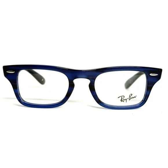 Ray Ban Burbank Jr RB9083V 3848 Blue Striped Eyeglass‎ Frames 43-19 130 Kids