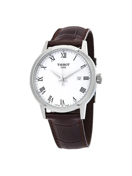 NWT Tissot T-Classic Quartz White Dial Men's Watch
