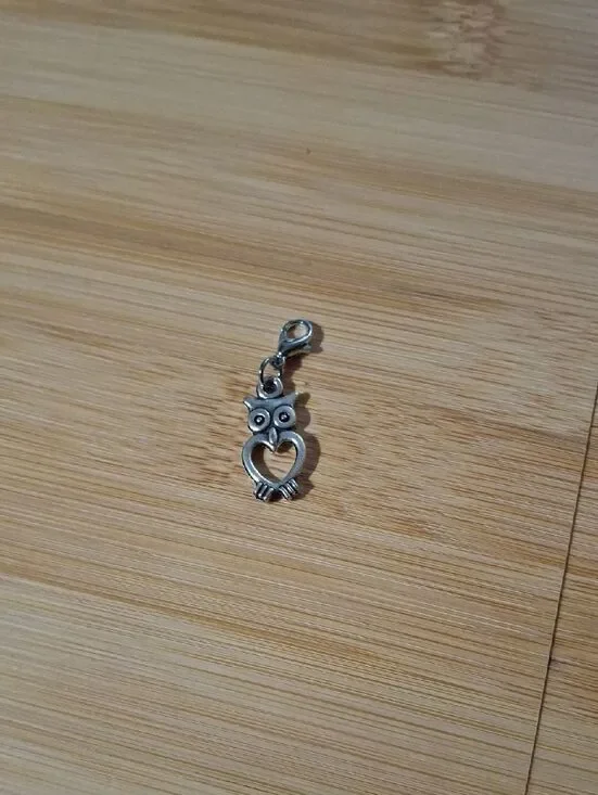 Owl Heart Dangle For Floating Lockets