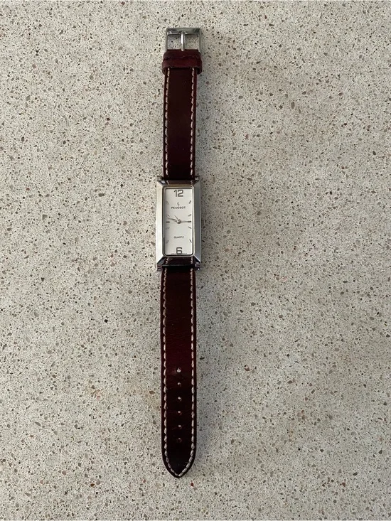Vintage Peugeot Women’s Watch with Leather Band