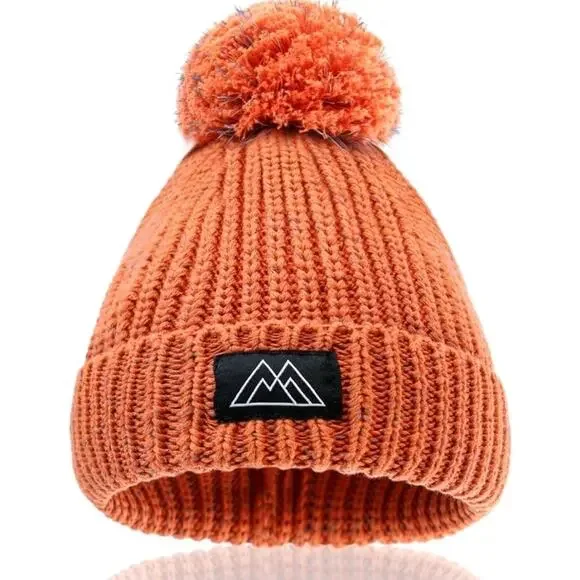 NWT Yatanam Baby Beanie Orange Reflective Cotton Sz 24 months‎