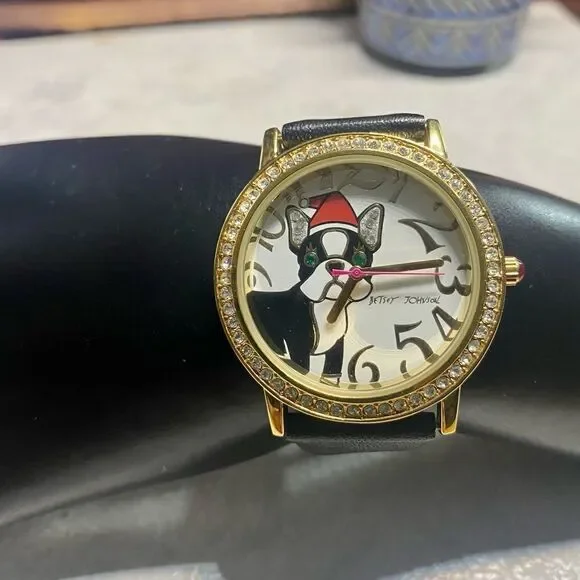 Betsey Johnson Boston Terrier Watch