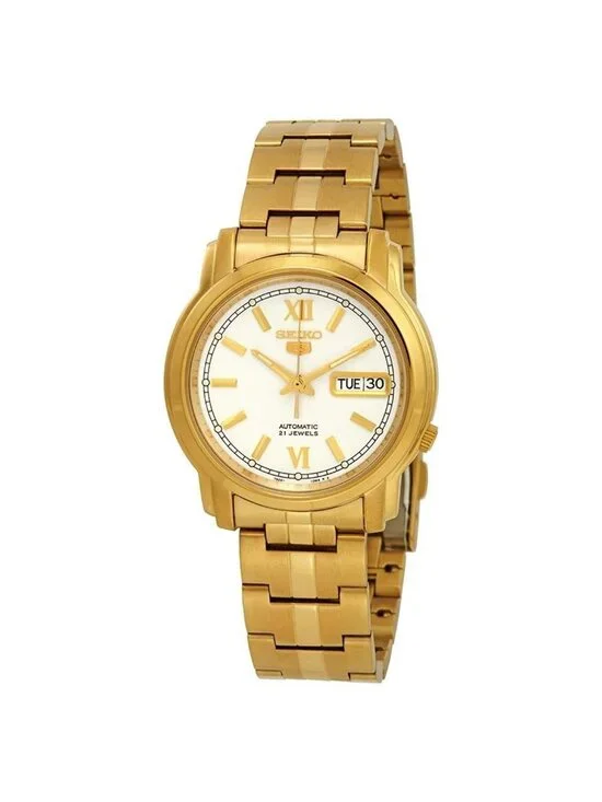 NWT Seiko Series 5 Automatic White Dial Men's Watch