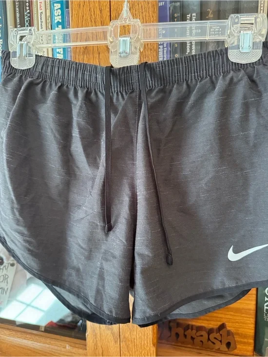 Nike Black Running Shorts with White Swoosh