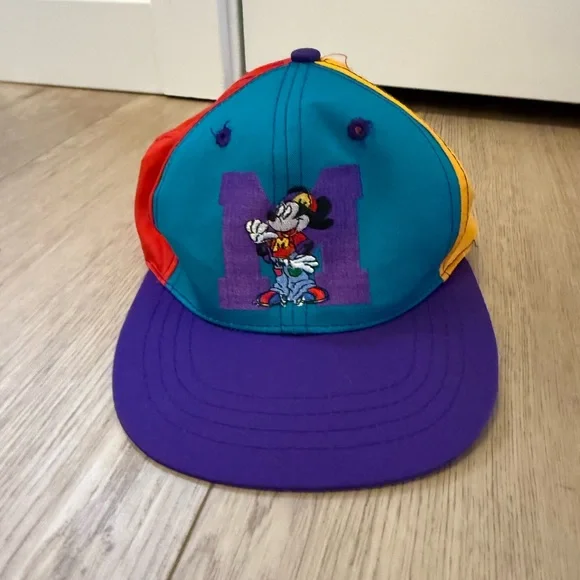 Vintage 90s Mickey Mouse‎ Unlimited color-block snapback