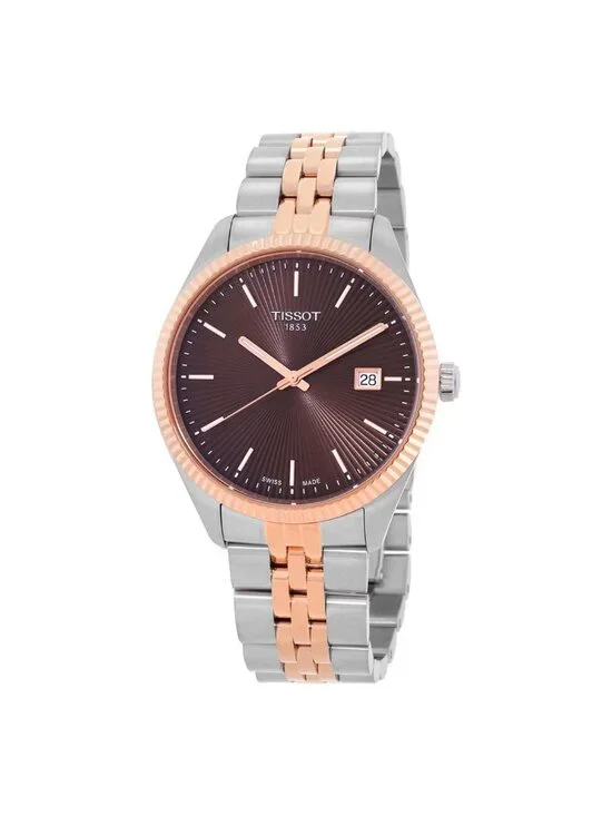 NWT Tissot Ballade Quartz Brown Dial Men's Watch