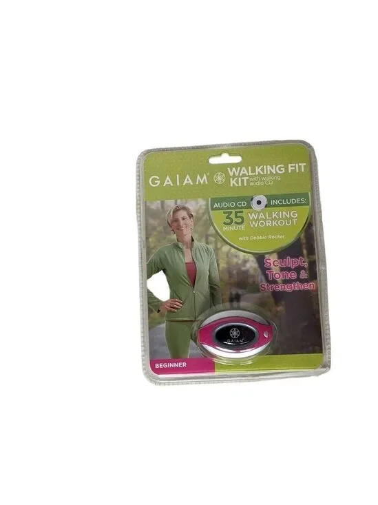 Gaiam Walking Fit Kit Pedometer with Audio CD