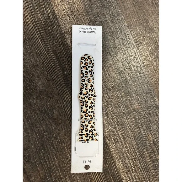 Be‎ U Leopard Print Apple Watch Band Strap Replacement Sport Silicone