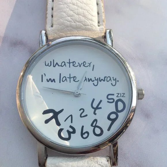 Novelty Procrastinator's Quartz Watch 