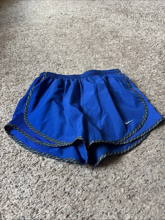 Nike Women’s Cobalt Blue Athletic Running Shorts with Contrast Trim
