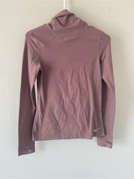 Nike Women's Element Running Dri-Fit Hoodie Balaclava XS mauve