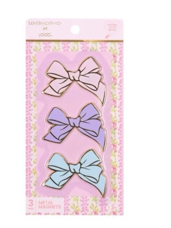LoveShackFancy × Target - Yoobi 3pk Magnets Bows