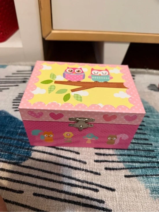 Rotating Owl Musical Jewelry Box