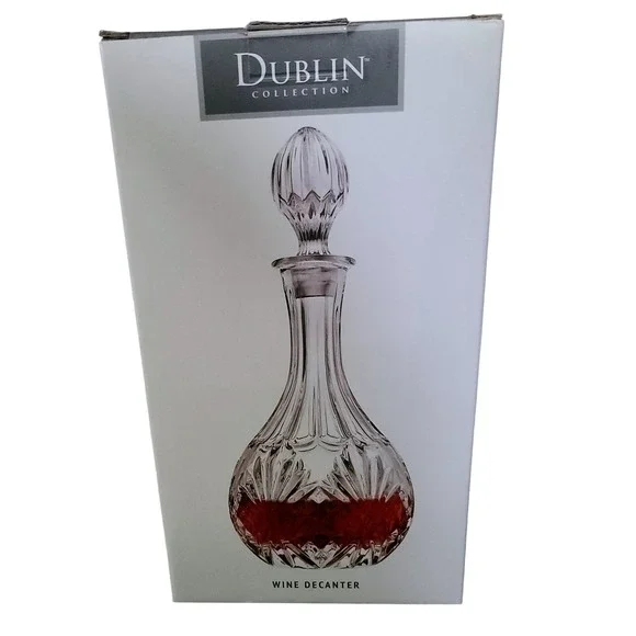 Dublin Collection Crystal Wine‎ Decanter Carafe Shannon by Godinger 850ml