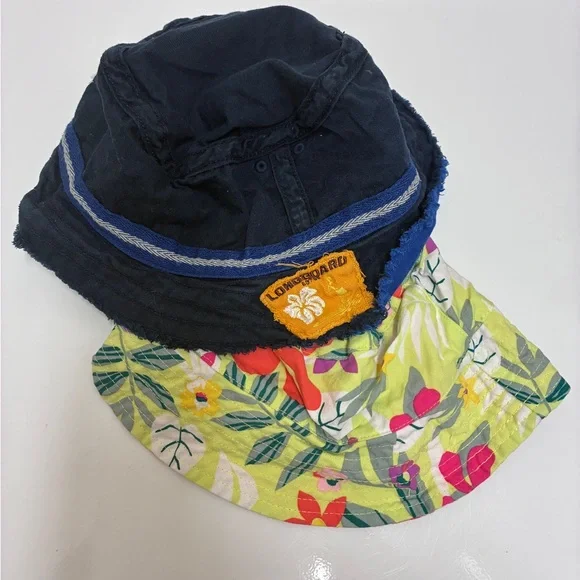 Old‎ Navy Navy and Floral Unbranded Kids Bucket Hat