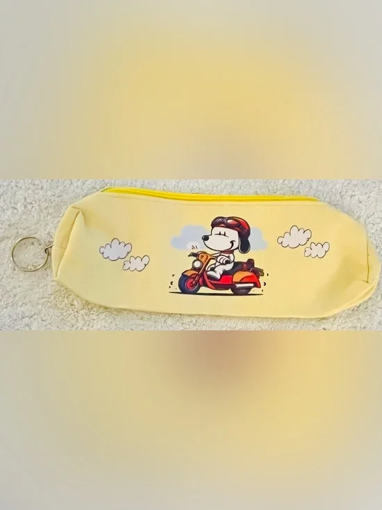 Snoopy Yellow Case with Scooter