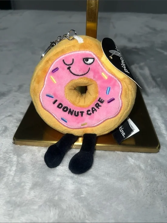 I Donut Care Plush Donut Keychain/bag charm -