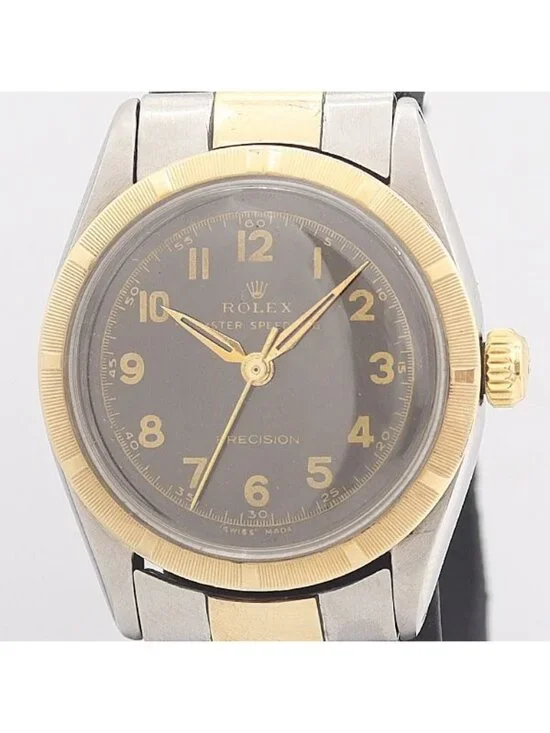 Rolex Speed King Hand Wound Black Dial Watch