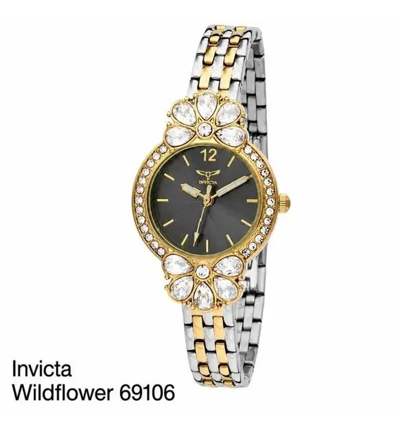 Invicta Wildflower Women's Watch 30mm Silver, Rose Gold 69106