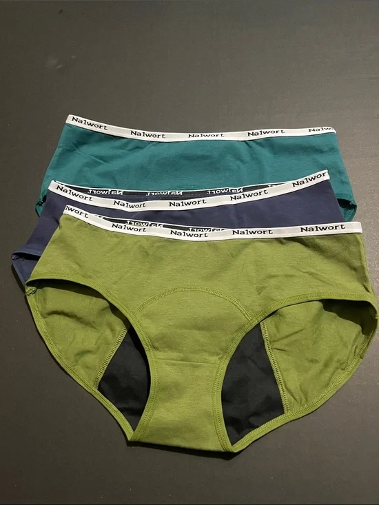 Nalwort Teen Girls period Panties Cotton Leakproof menstrual Underwear 2XL 14/16