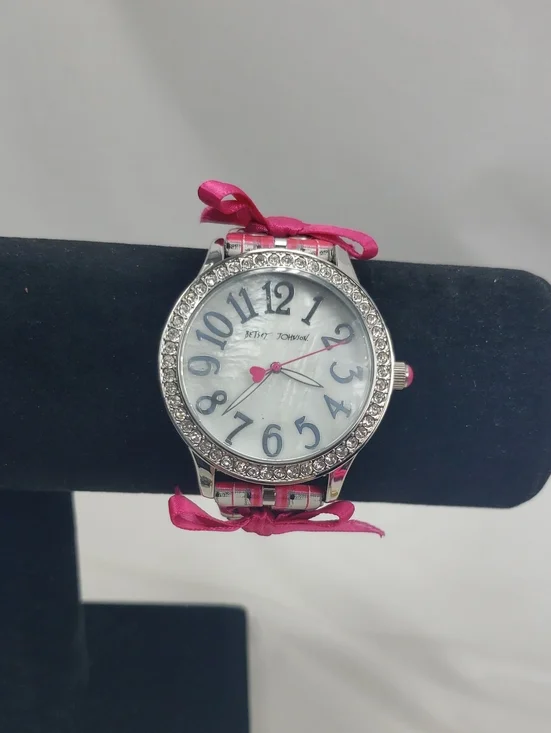 Betsey Johnson Pink Bow Watch - Working