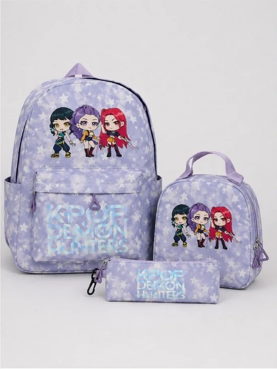 KPOP Demon Hunters 3-Piece Backpack Set