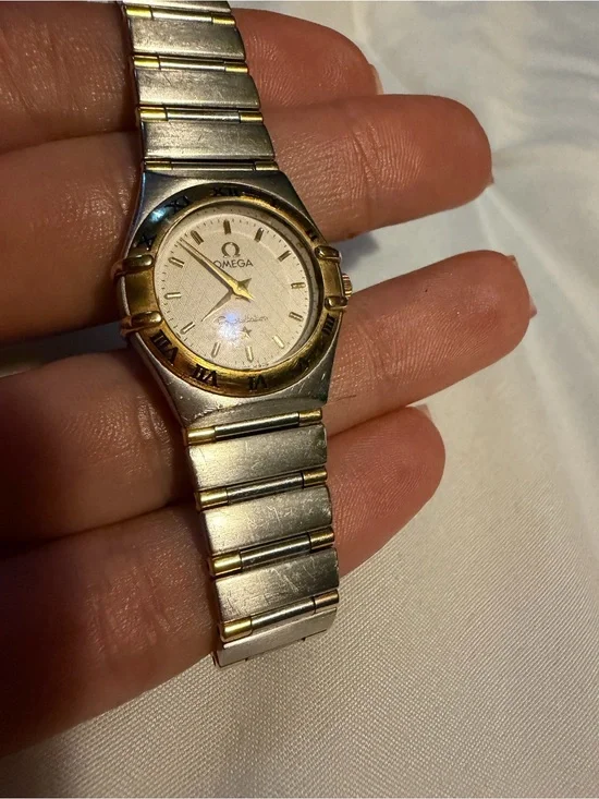 Omega Two-Tone Silver and Gold Ladies' Bracelet Watch