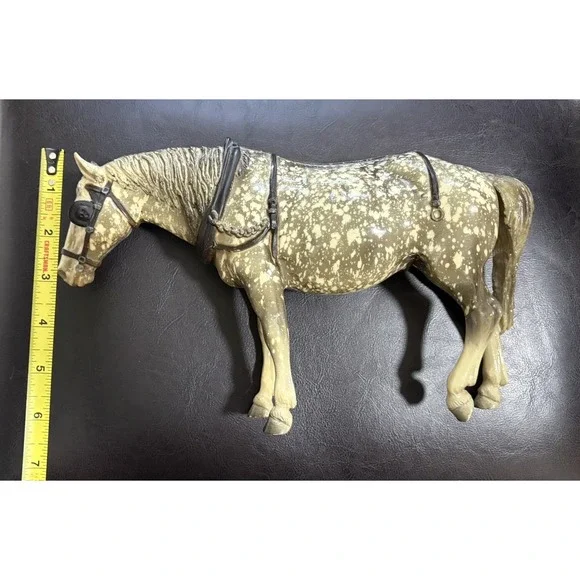 Vintage Breyer Old Timer #205 Dapple Gray Harness Horse Model No Hat