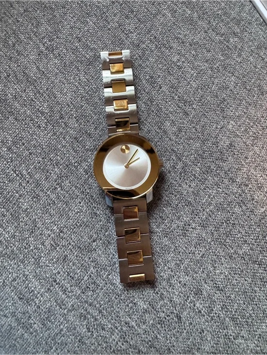 Movado Bold Two Tone Gold Watch