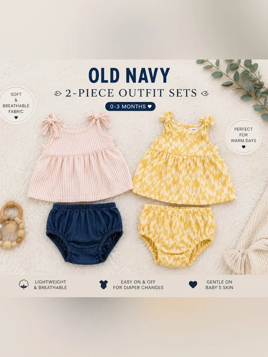 Old Navy 0-3 month Baby Diaper Cover 2-Pack