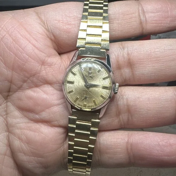 Works VTG Precimax 17 Jewels Ladies Watch Subdial Swiss Made Manual Wind 25mm 6
