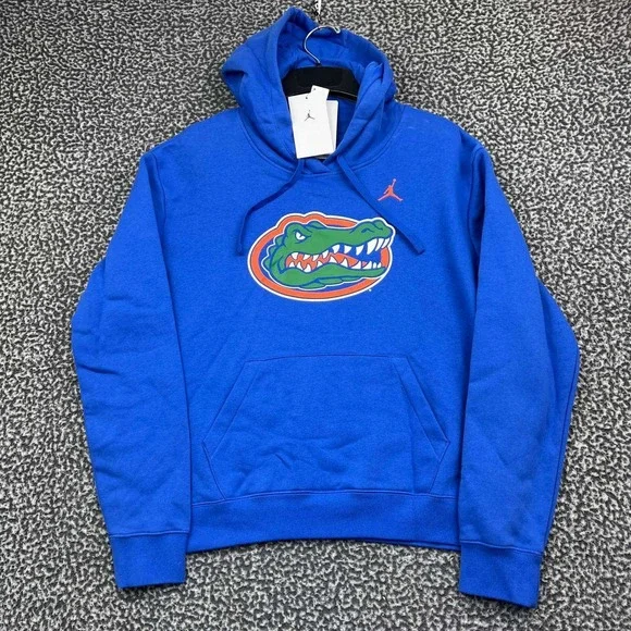 Nike Florida Gators Hoodie Women Medium Blue Fleece Pullover Jordan New M