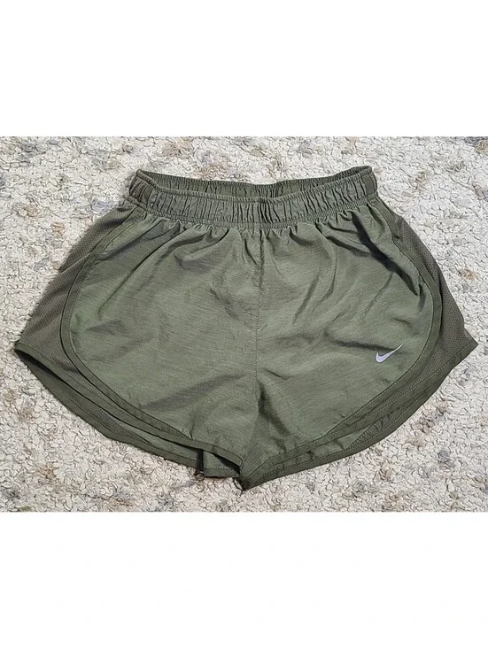 Nike Dri-FIT Olive Green Athletic Running Shorts Size Small