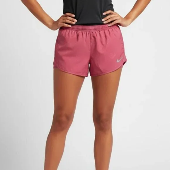 Nike Dri-Fit Tempo Running Pink Athletic Lined Drawstring 3