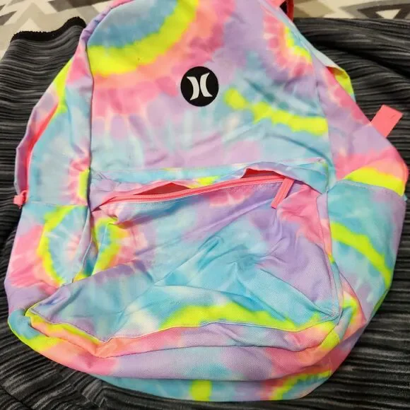 Hurley Backpack Girls Tie Dye Color.   New