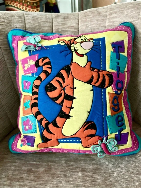Vintage Disney  Tiger 3-D Quilted Throw Pillow 15