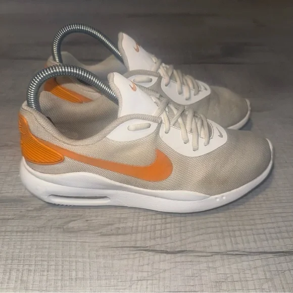 Size 7 - Nike Air Max Oketo White Orange Peel Womans Running Shoes