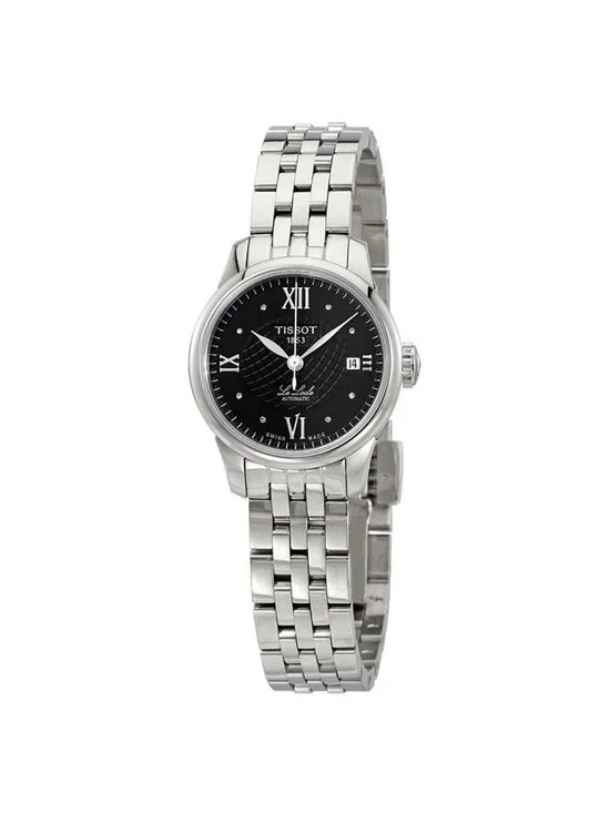 NWT Tissot Le Locle Automatic Black Diamond Dial Ladies Watch