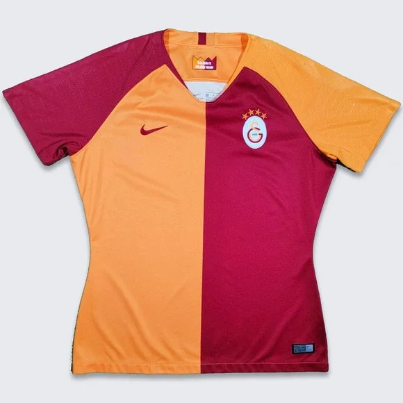 Galatasaray Turkey Nike Women's Soccer Jersey - Orange and Red Home Kit Shirt