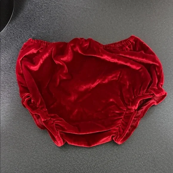 Bonnie Jean Scarlet Velvet Diaper Cover