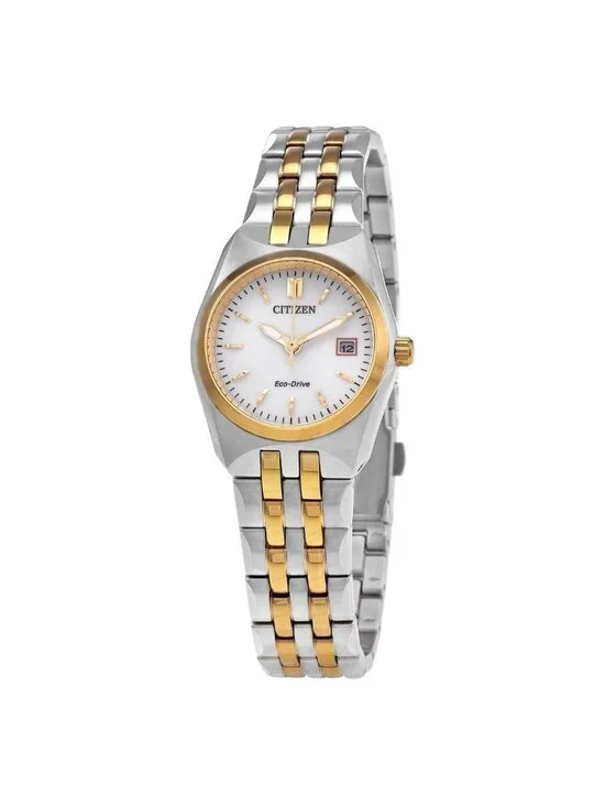 NWT Citizen Eco-Drive Corso Silver Dial Ladies Watch
