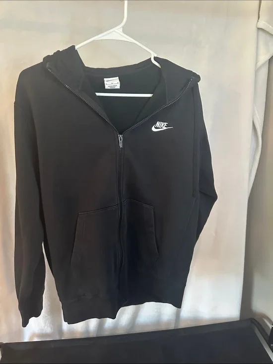 Nike Black Sweatshirt with White Logo Tag