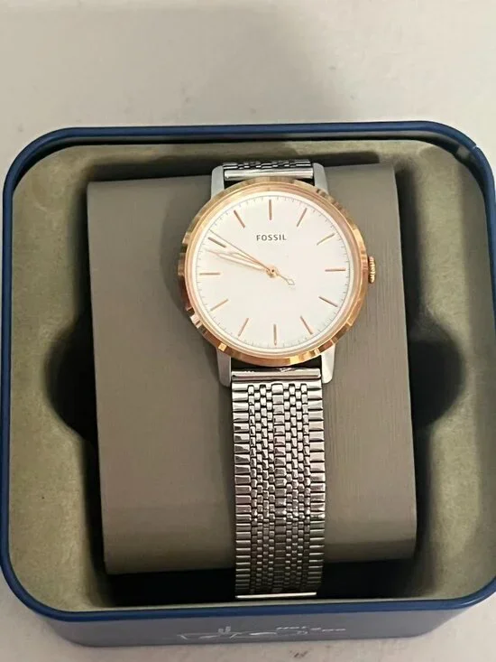 Fossil ES4644 Neely Minimalist Ladies Mesh Stainless Steel Quartz Watch