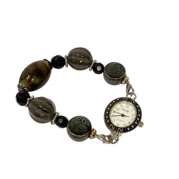 Women's Swap Beehive Beads‎ Water Resistant Analog Watch