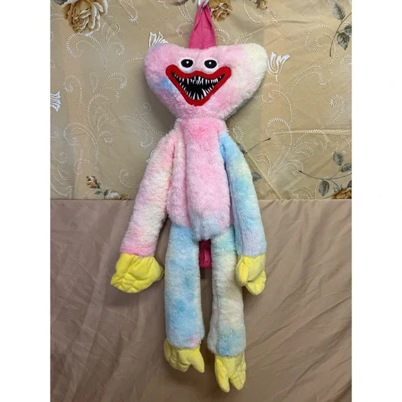 Kissy Missy Plush Backpack Poppy Playtime Tie Dye Pink Blue Huggy Wuggy Bag Kids