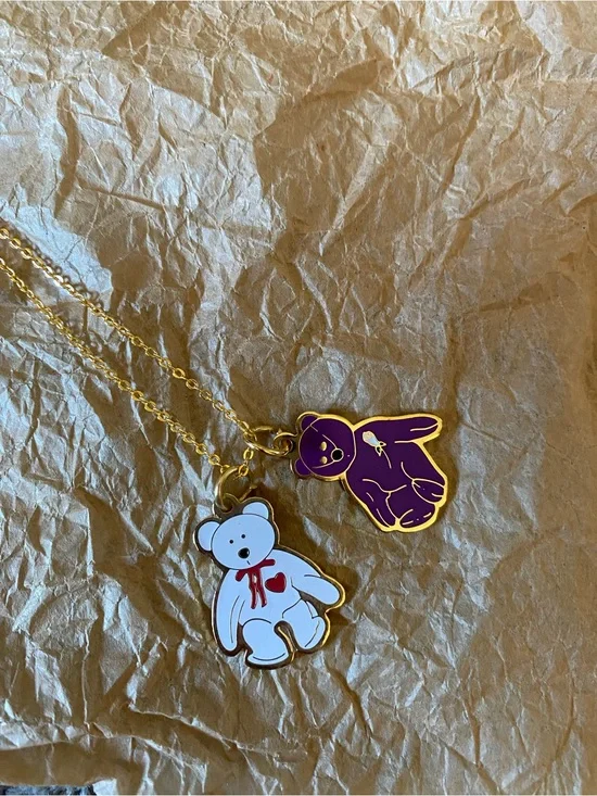 Beanie Baby pendant necklace